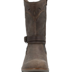 Bota Cuero Mujer Nia Café