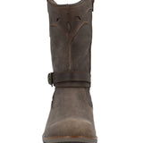 Bota Cuero Mujer Nia Café