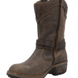 Bota Cuero Mujer Nia Café