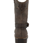 Bota Cuero Mujer Nia Café