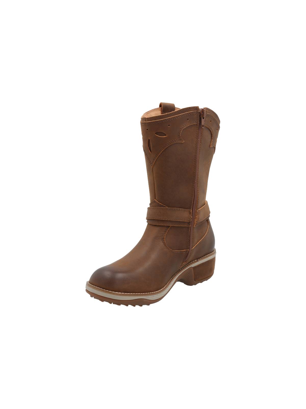 Bota Cuero Mujer Nia Café Rockford