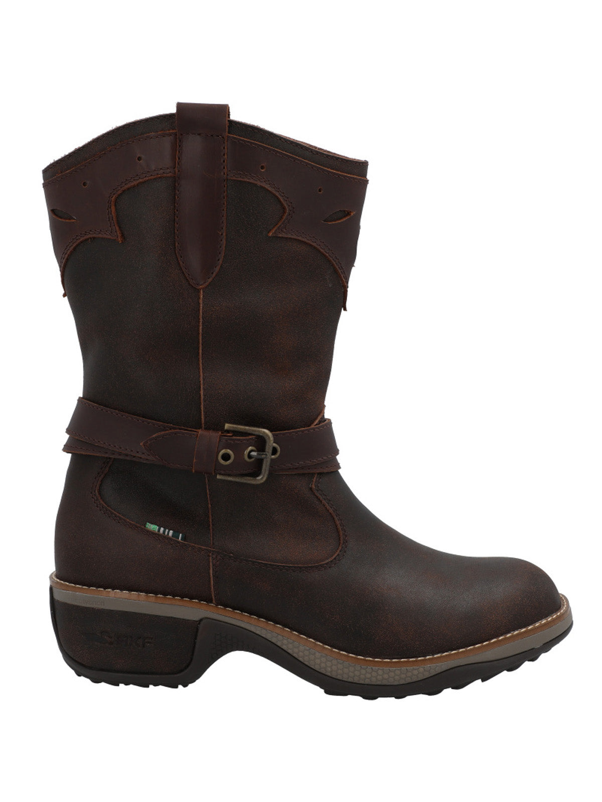 Bota Cuero Mujer Nia Café