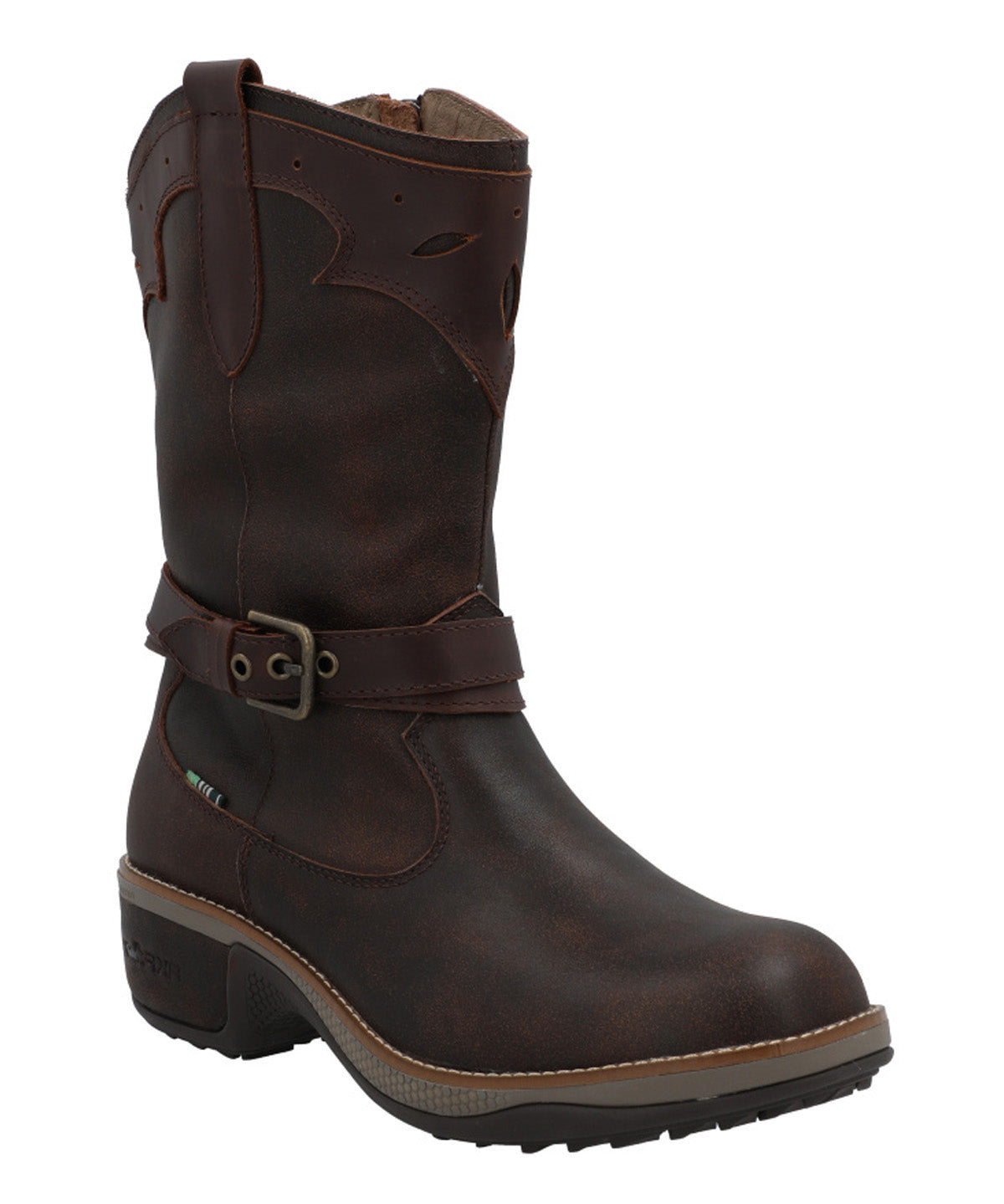 Bota Cuero Mujer Nia Café