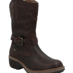 Bota Cuero Mujer Nia Café