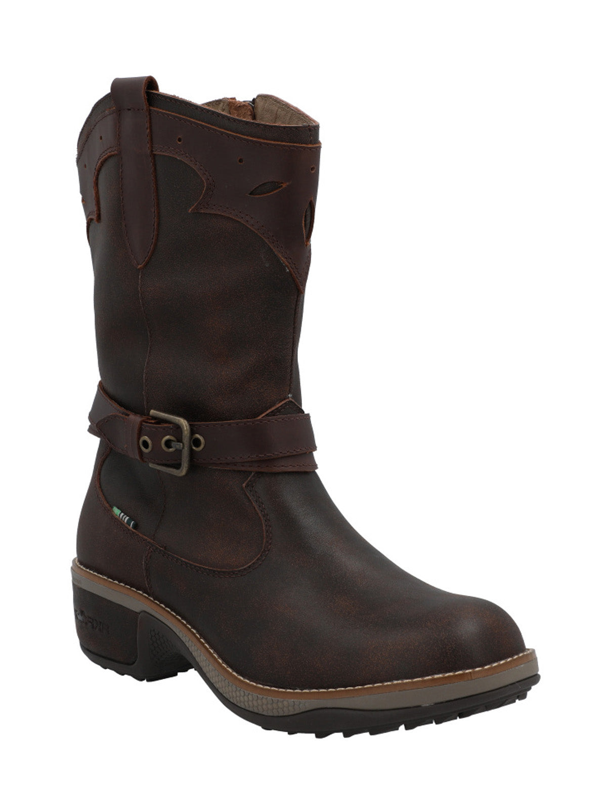 Bota Cuero Mujer Nia Café