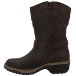 Bota Cuero Mujer Nia Café