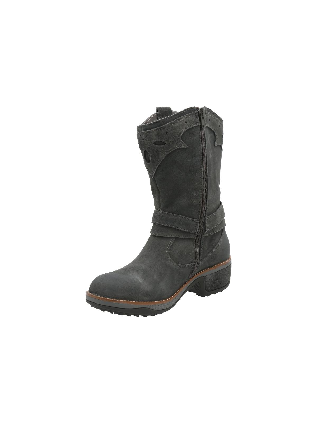 Bota Cuero Mujer Nia Gris Rockford