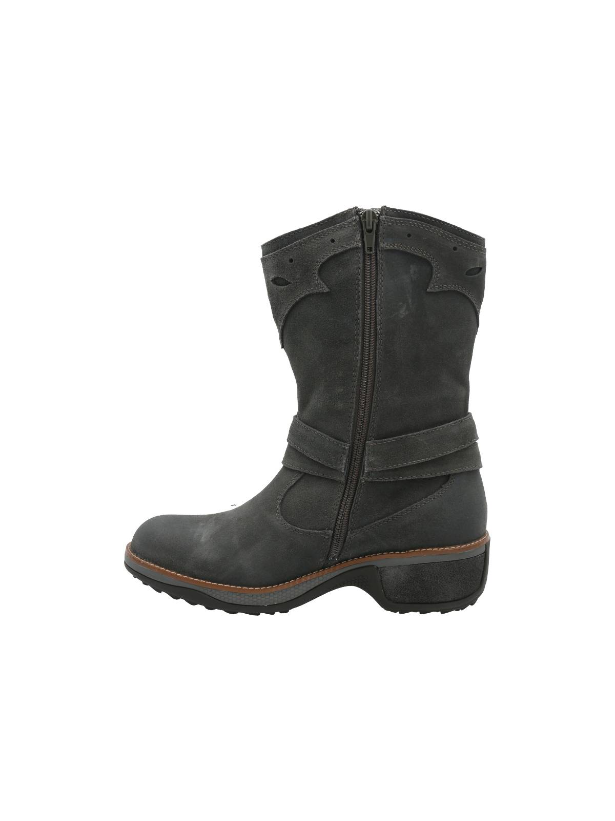 Bota Cuero Mujer Nia Gris Rockford