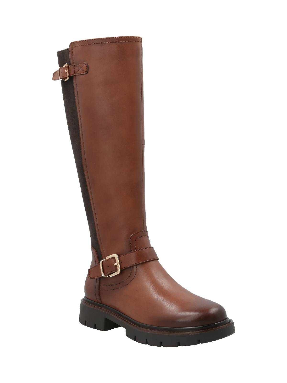 Bota Cuero Mujer Landd Café Rockford