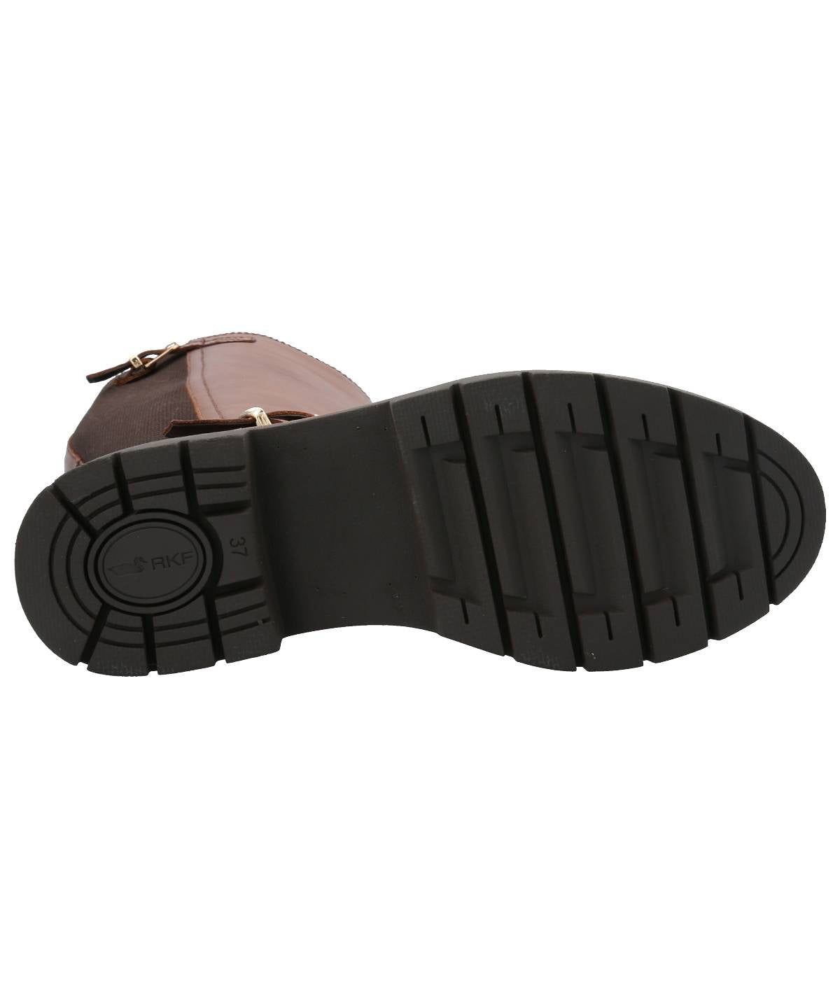 Bota Cuero Mujer Landd Café Rockford