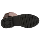 Bota Cuero Mujer Landd Café Rockford