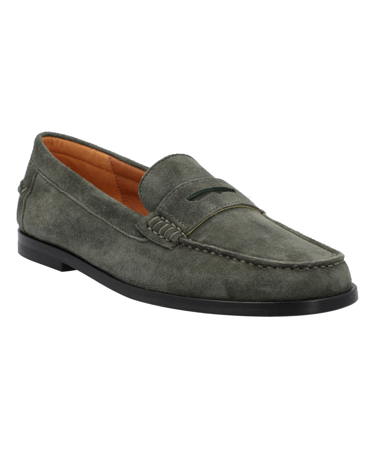 Mocasin Cuero Mujer Ramiz Verde