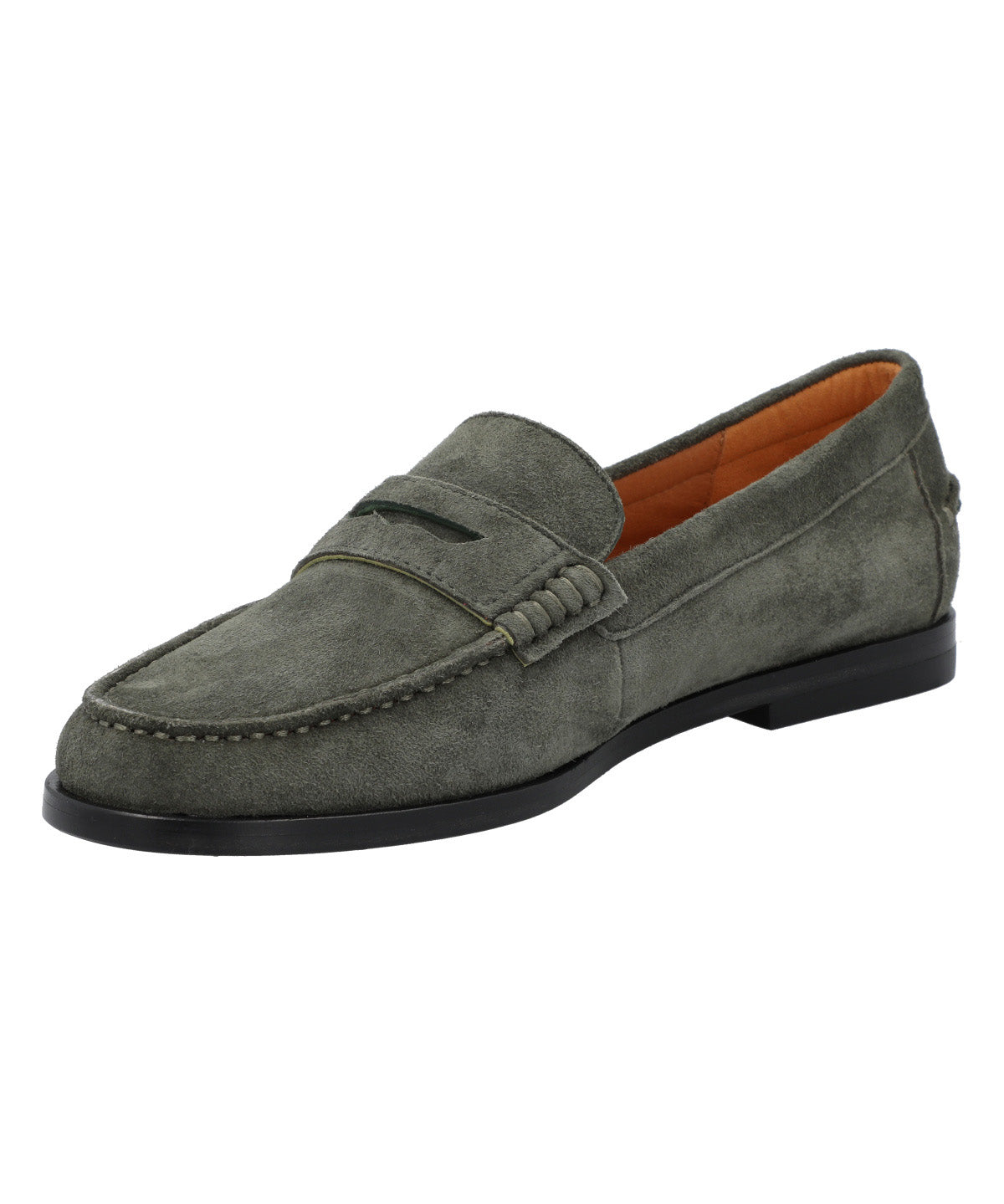 Mocasin Cuero Mujer Ramiz Verde