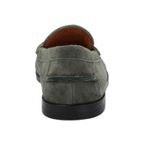 Mocasin Cuero Mujer Ramiz Verde