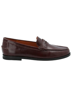 Mocasín Cuero Mujer Ramiz Burdeo Rockford