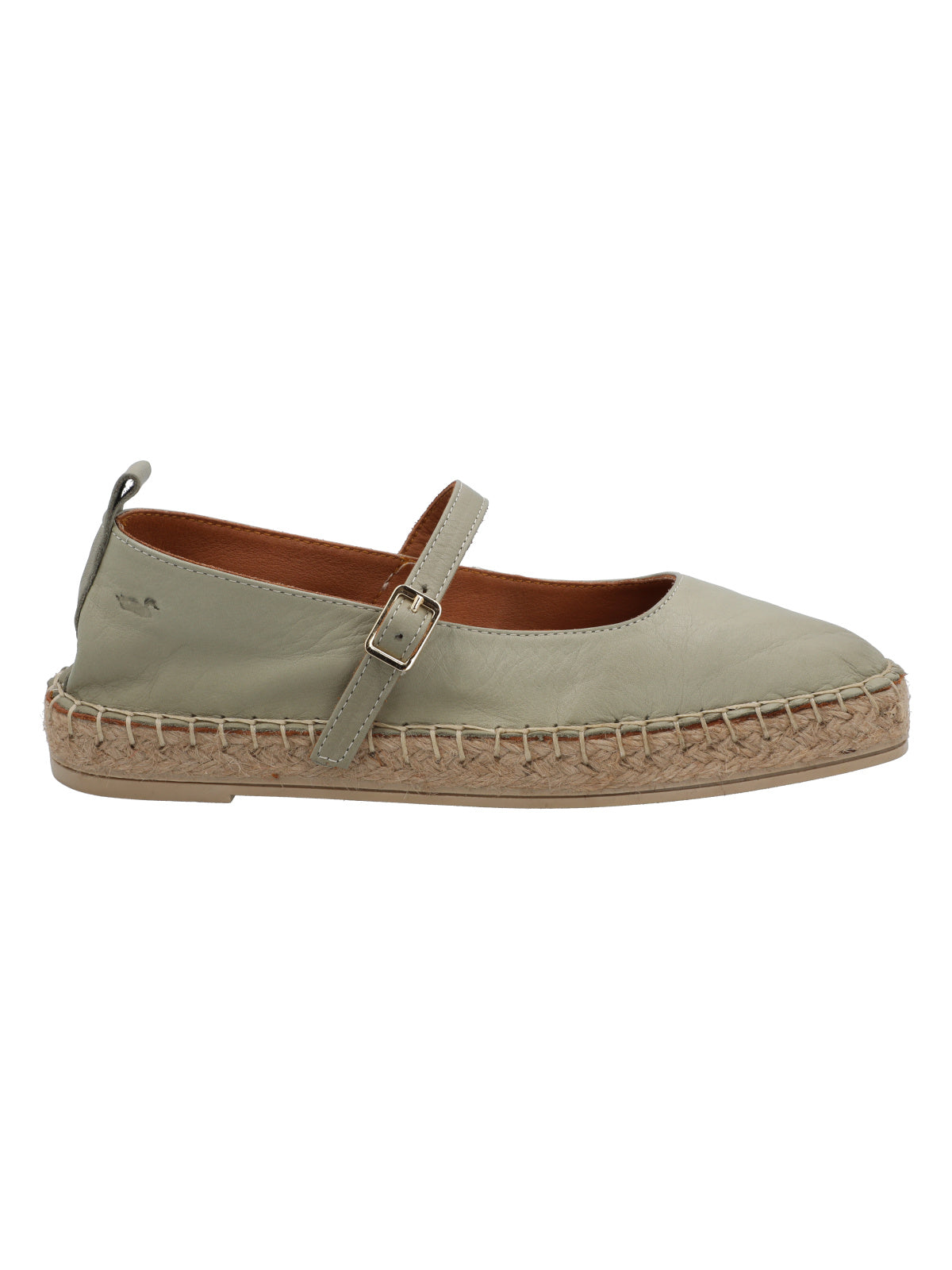 Alpargata Cuero Mujer Pekin Verde Rockford