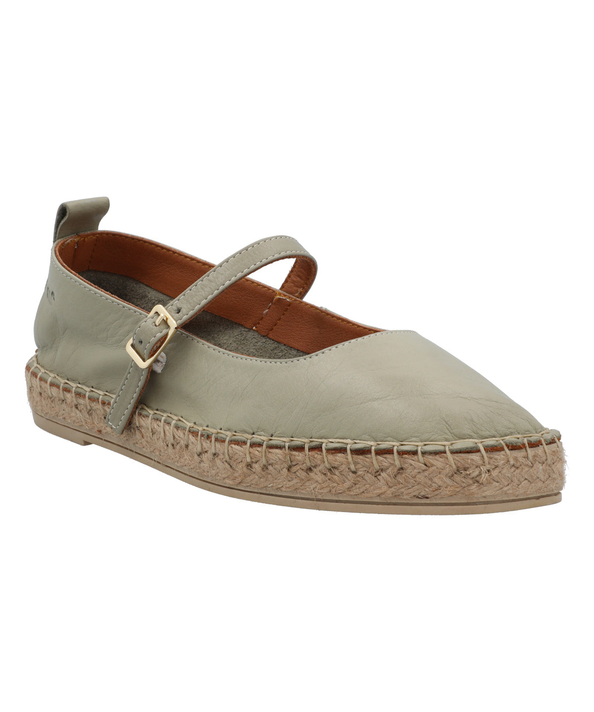 Alpargata Cuero Mujer Pekin Verde Rockford