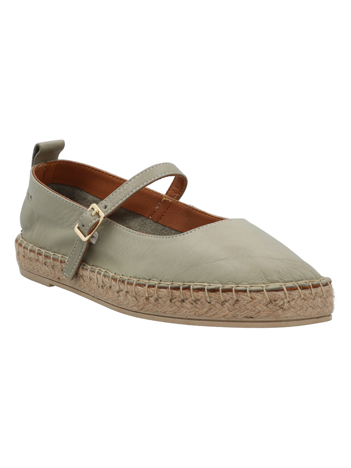Alpargata Cuero Mujer Pekin Verde Rockford