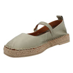 Alpargata Cuero Mujer Pekin Verde Rockford