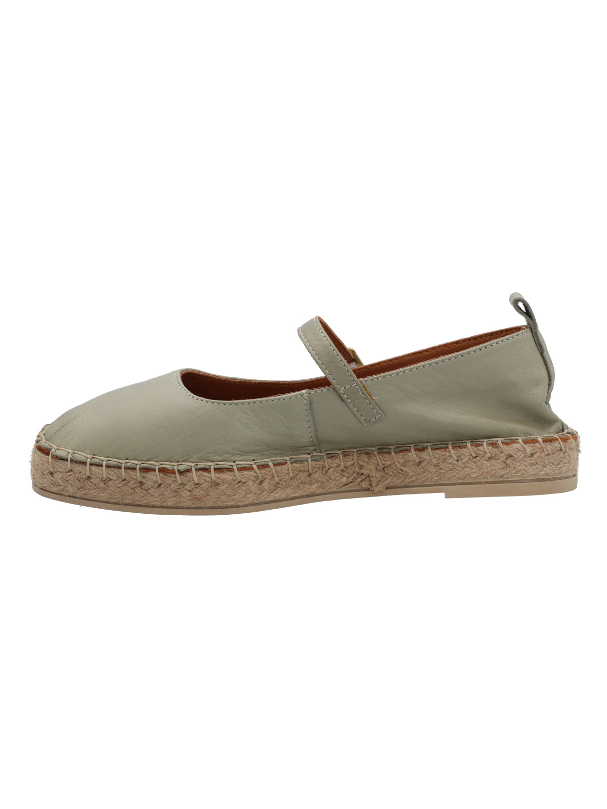 Alpargata Cuero Mujer Pekin Verde Rockford