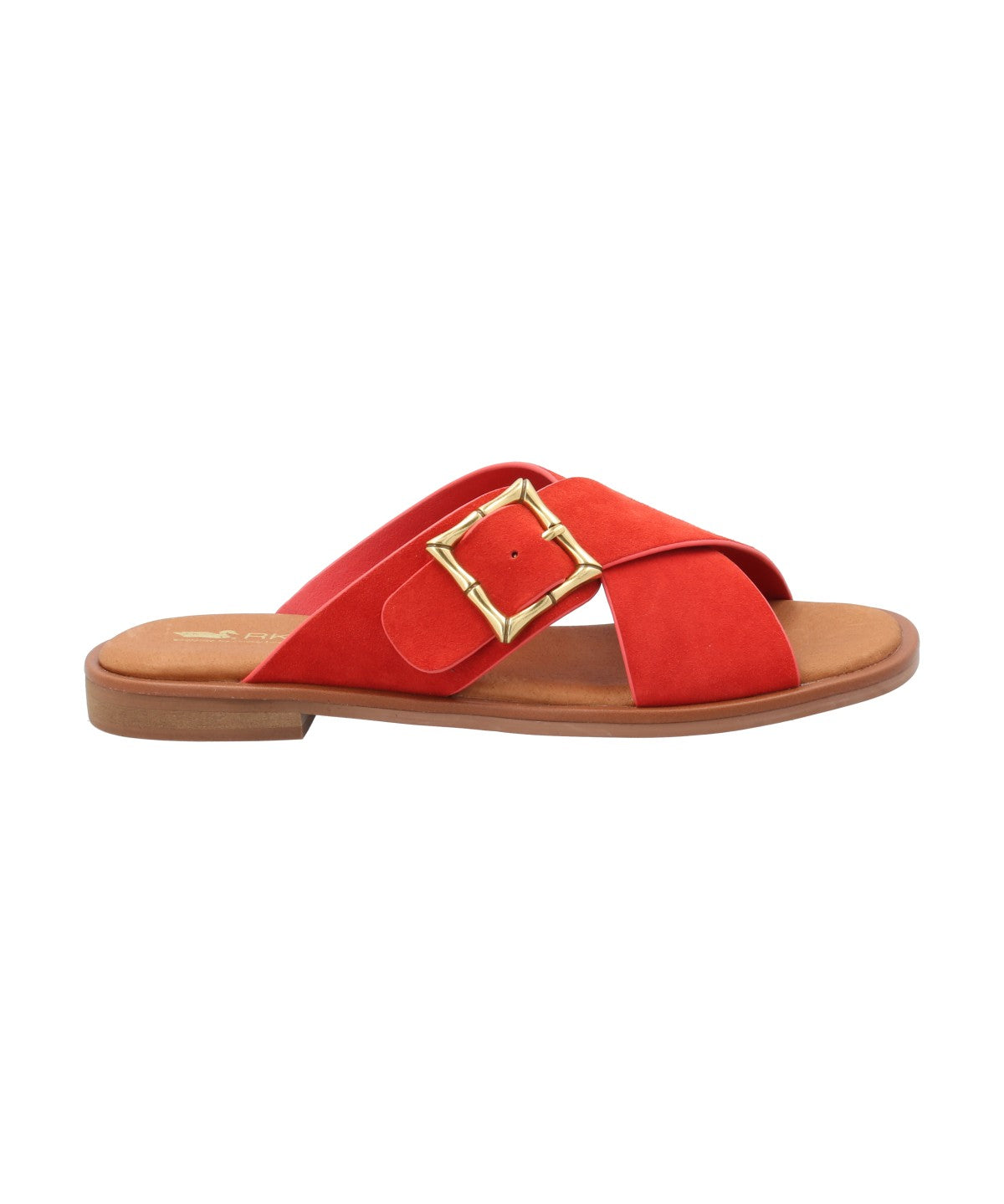 Sandalia Cuero Mujer Doha Rojo Rockford