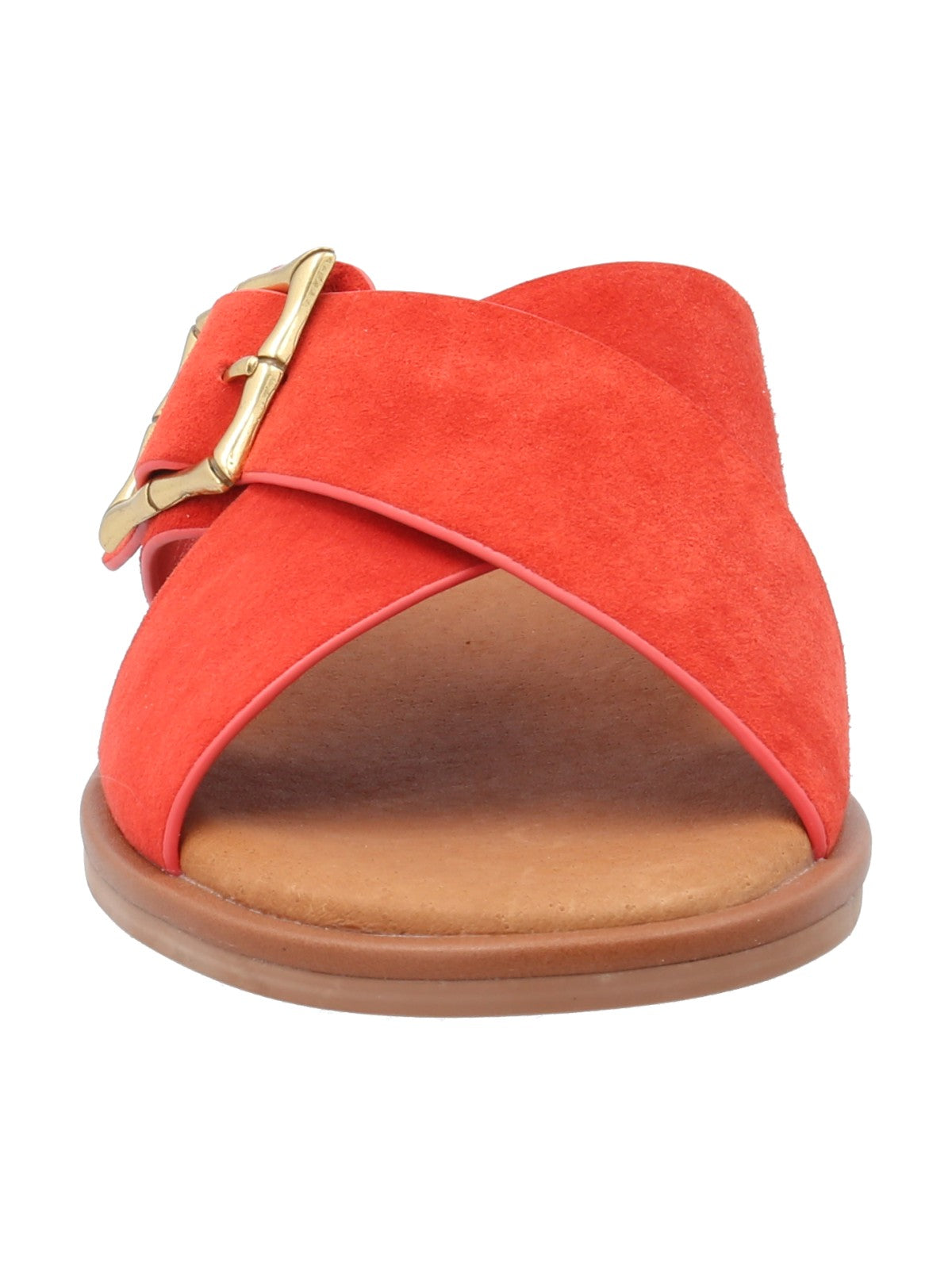 Sandalia Cuero Mujer Doha Rojo Rockford