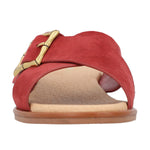 Sandalia Cuero Mujer Doha Rojo Rockford