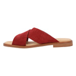 Sandalia Cuero Mujer Doha Rojo Rockford