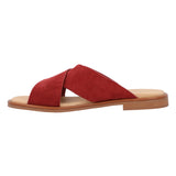 Sandalia Cuero Mujer Doha Rojo Rockford
