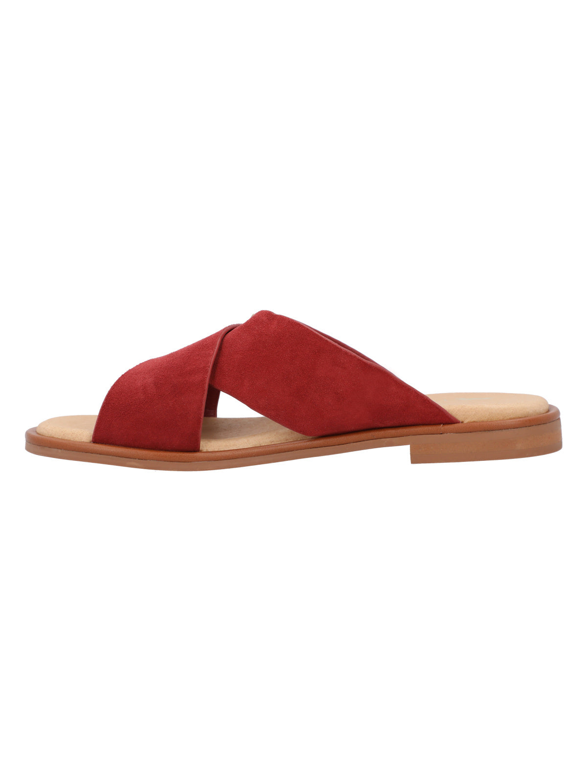 Sandalia Cuero Mujer Doha Rojo Rockford