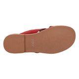 Sandalia Cuero Mujer Doha Rojo Rockford