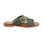 Sandalia Cuero Mujer Doha Verde Rockford