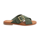 Sandalia Cuero Mujer Doha Verde Rockford