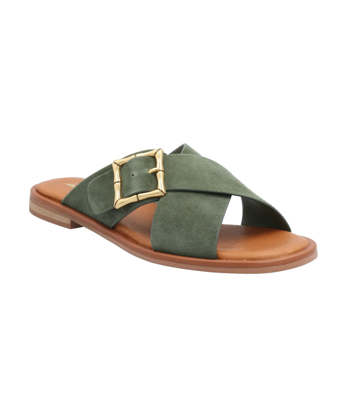 Sandalia Cuero Mujer Doha Verde Rockford