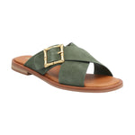 Sandalia Cuero Mujer Doha Verde Rockford