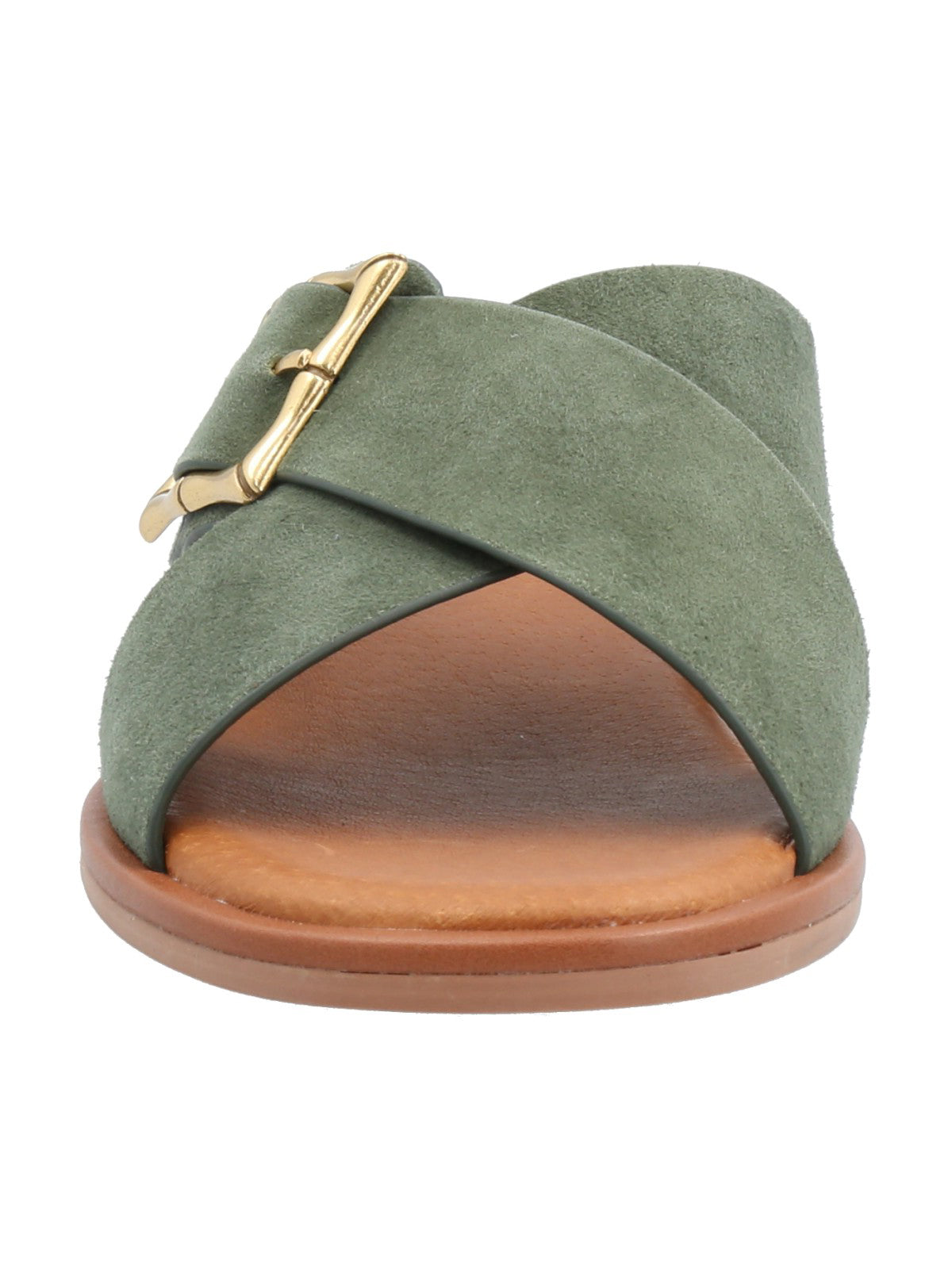 Sandalia Cuero Mujer Doha Verde Rockford