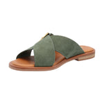 Sandalia Cuero Mujer Doha Verde Rockford