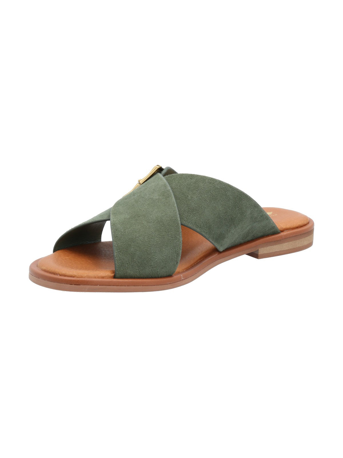 Sandalia Cuero Mujer Doha Verde Rockford
