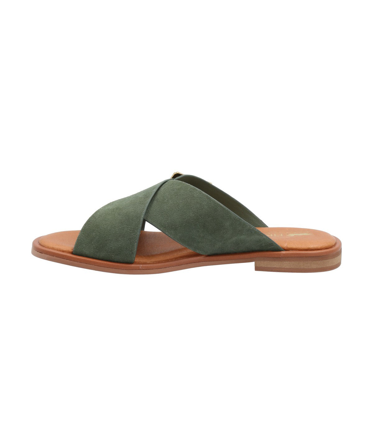 Sandalia Cuero Mujer Doha Verde Rockford