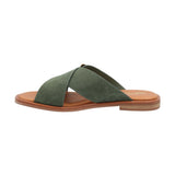 Sandalia Cuero Mujer Doha Verde Rockford