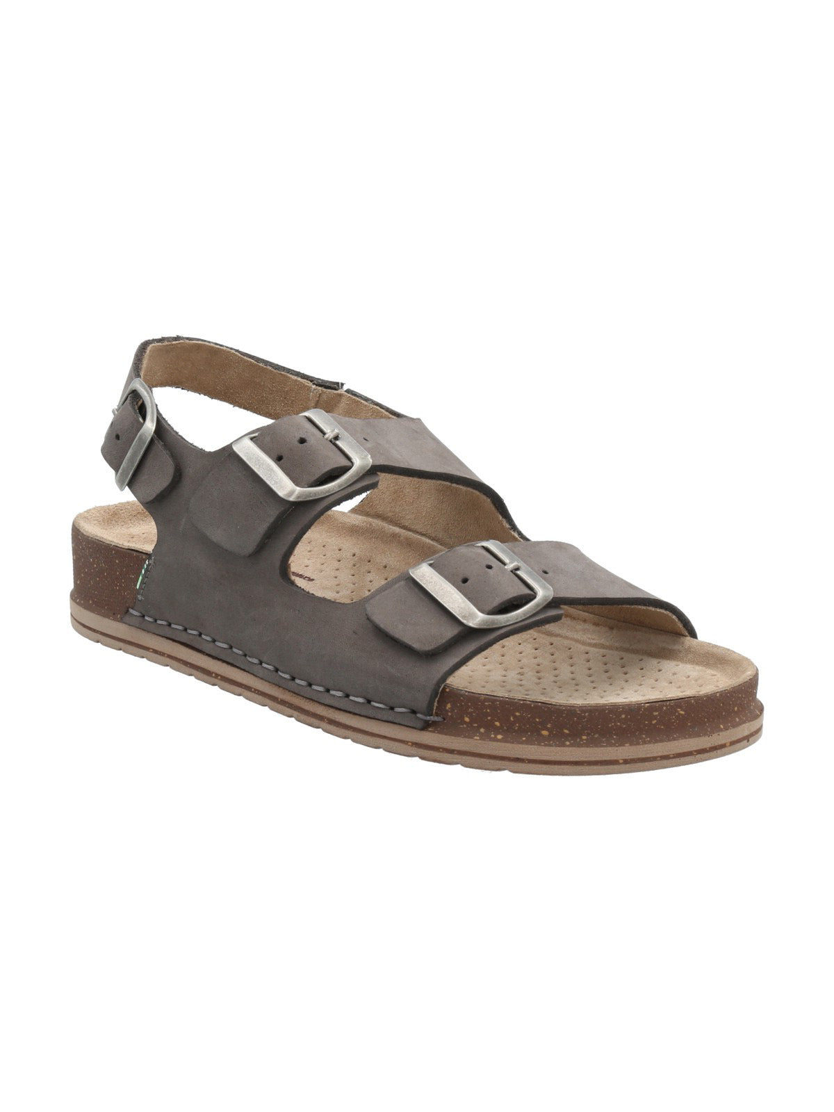 Sandalia Cuero Mujer Praga Gris Rockford