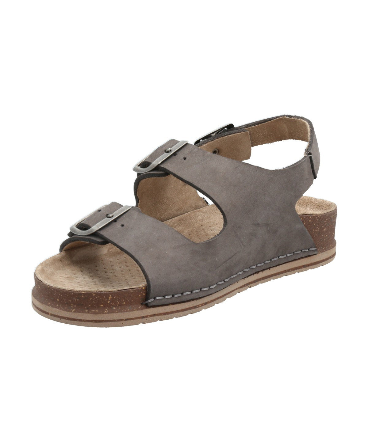 Sandalia Cuero Mujer Praga Gris Rockford