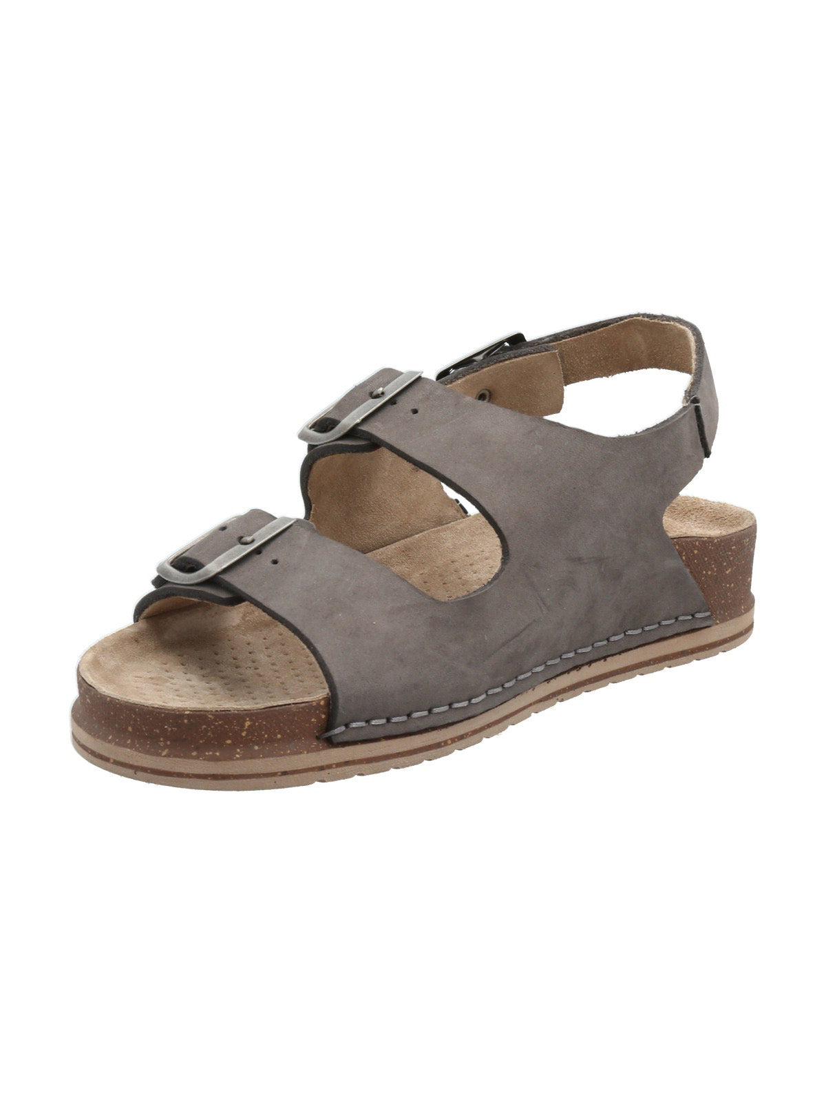 Sandalia Cuero Mujer Praga Gris Rockford