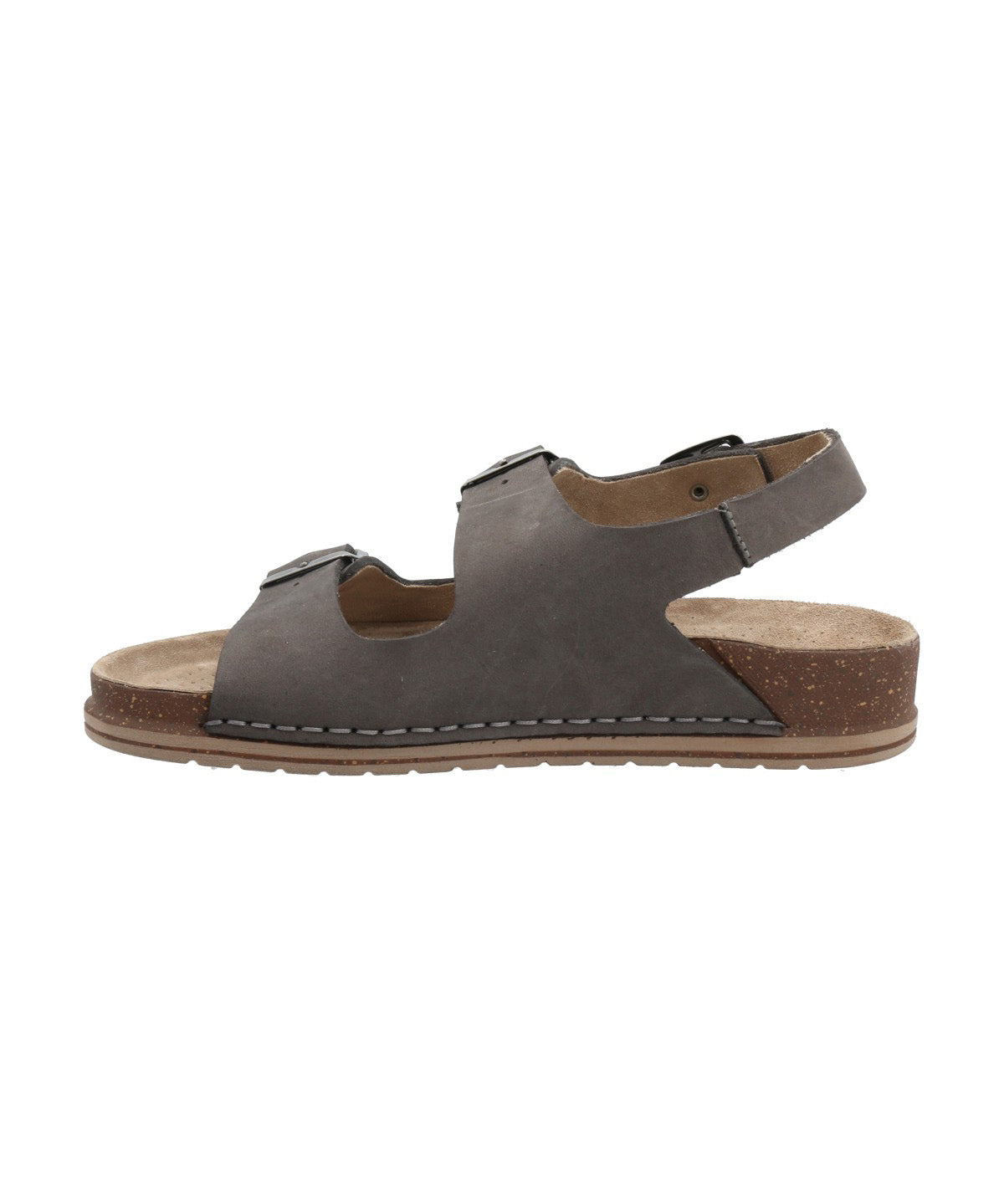 Sandalia Cuero Mujer Praga Gris Rockford