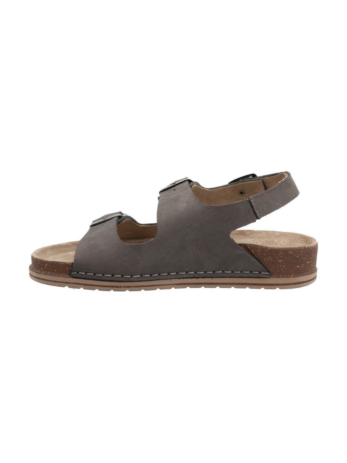 Sandalia Cuero Mujer Praga Gris Rockford