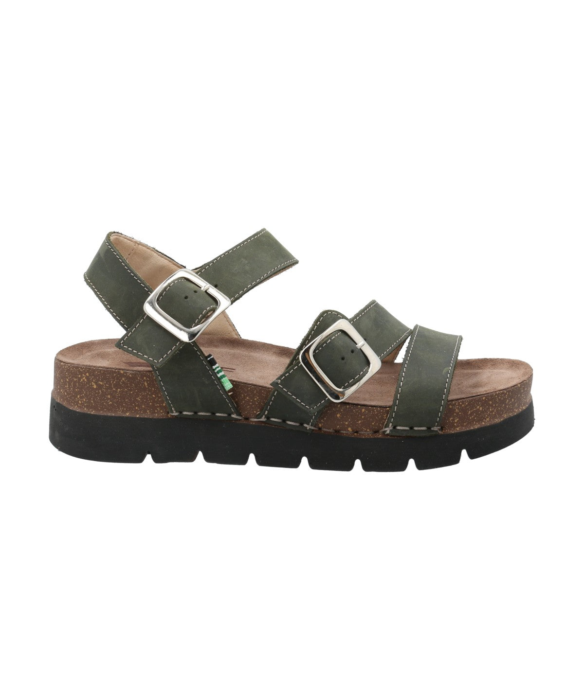 Sandalia Cuero Mujer Phoenix Verde Rockford