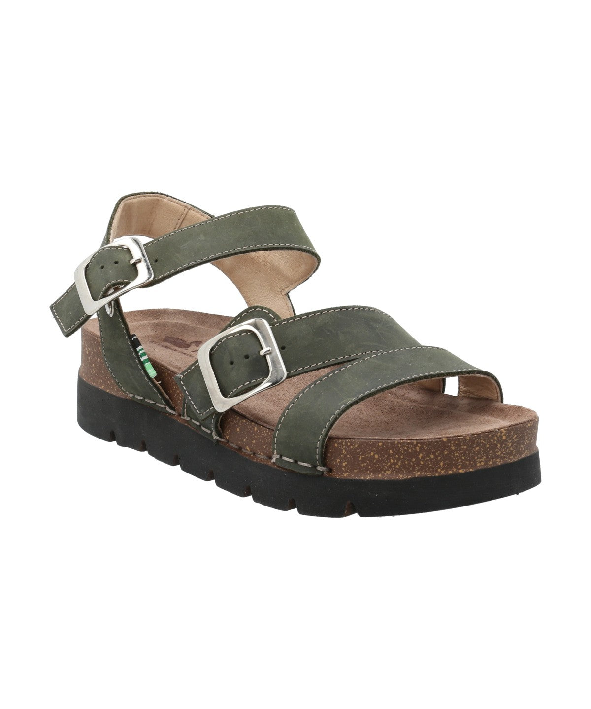 Sandalia Cuero Mujer Phoenix Verde Rockford