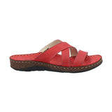 Sandalia Cuero Mujer Lagos Rojo Rockford