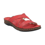 Sandalia Cuero Mujer Lagos Rojo Rockford