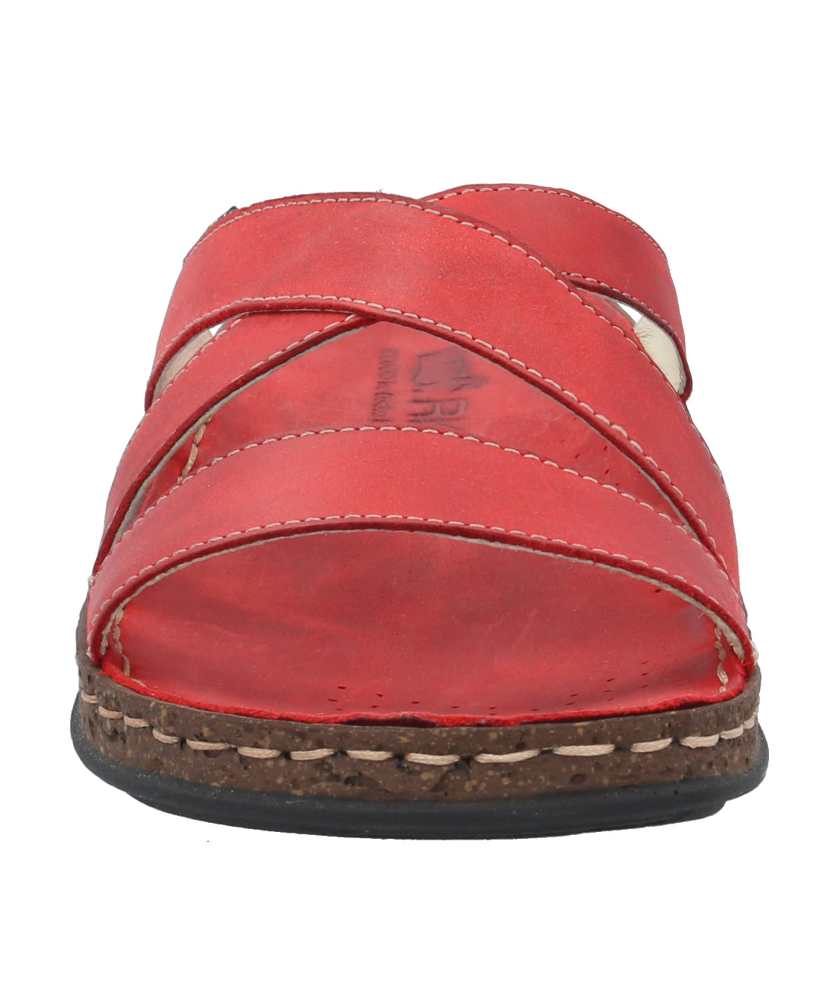 Sandalia Cuero Mujer Lagos Rojo Rockford